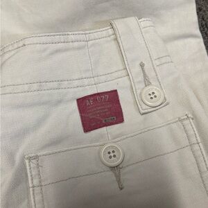 Vintage AE White Buttoned Cargos